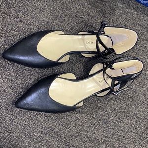 Sarah Flint Hannah Vaccheta Black Leather Flats